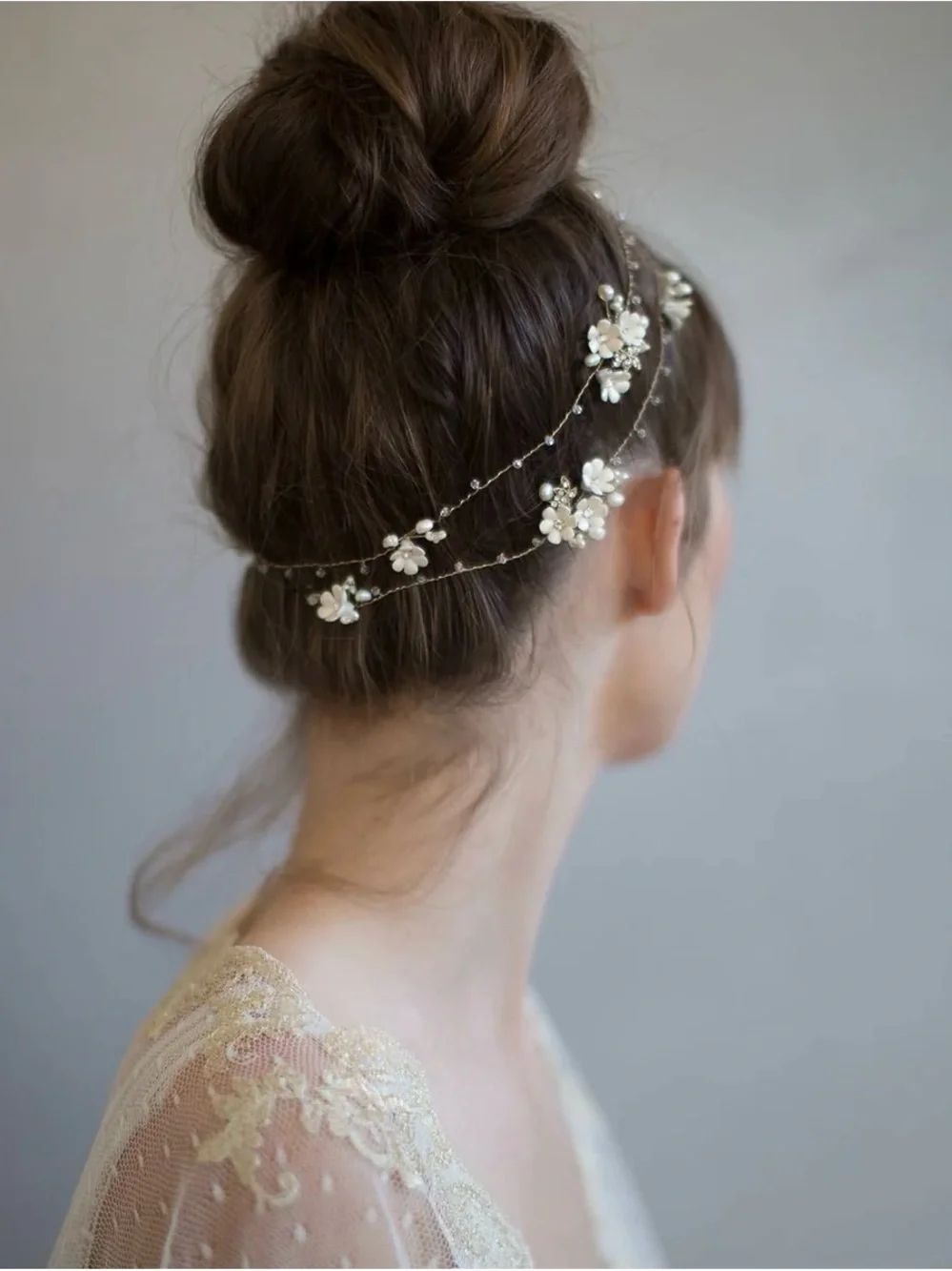 Twigs & Honey Extra Long Porcelain Blossom Hair Vine